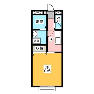 K・DレジデンスI【1階】の間取り