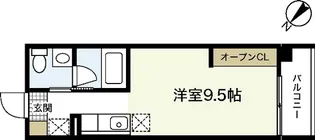 エスタディオI【2階】の間取り