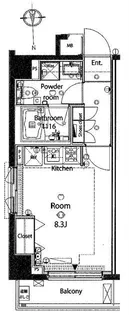 メイクスデザイン高田馬場【2階】の間取り