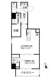 モンレーヴ御徒町【2階】の間取り