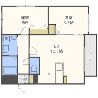 climb・e(クライム・イー)【2階】の間取り