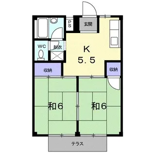 シティハイツアゼリア【1階】の間取り