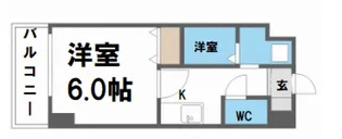 U-ro松屋町【4階】の間取り