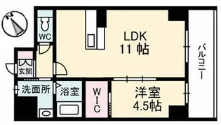 シャイン72ビル新山口駅前【5階】の間取り