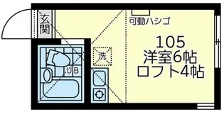 ユナイト山手ルベール【1階】の間取り