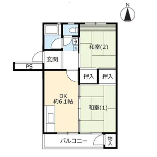 UR西上尾第一【3階】の間取り