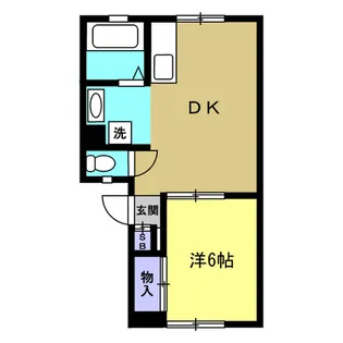 ハイツトントン【1階】の間取り