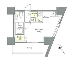 プライムメゾン板橋【2階】の間取り