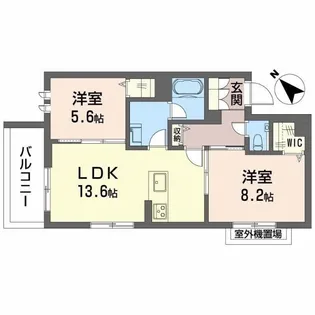 エステラス【3階】の間取り