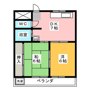 サンライズ如意【3階】の間取り