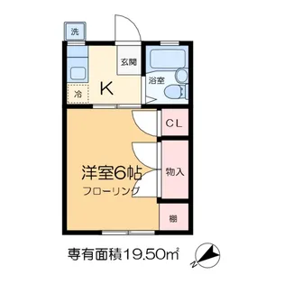 サニーハイツ【1階】の間取り