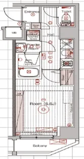 ブライズ蒲田WEST【2階】の間取り