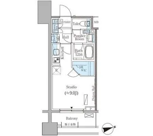パークアクシス御茶ノ水ヒルトップ【10階】の間取り