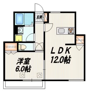 メゾン川島【2階】の間取り