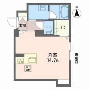シャーメゾン月の杜【1階】の間取り