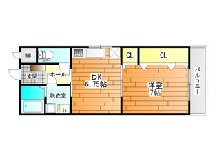 バルカン城山【3階】の間取り