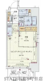 レオンコンフォート北浜【5階】の間取り