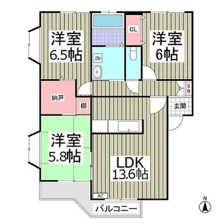 セトル・マルシェA【2階】の間取り