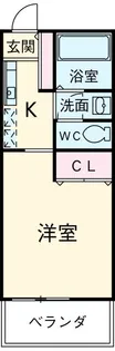 ヴィラみのり都賀【1階】の間取り