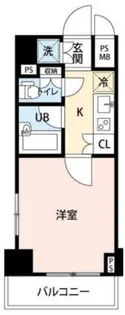 ルーブル東蒲田【8階】の間取り