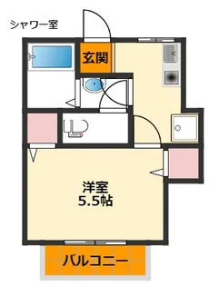 シティハウス1【2階】の間取り