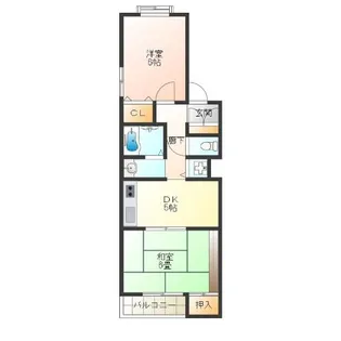 マンションリヴィエラ【3階】の間取り