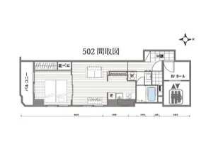 ウサギヤ第1ビル【5階】の間取り