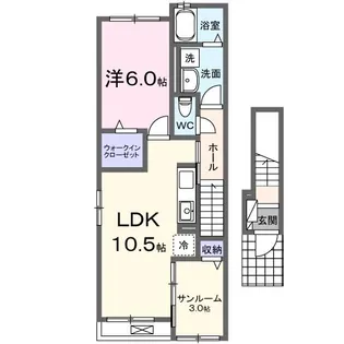 シエロ ビスタ ブランカ【2階】の間取り
