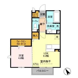 グランシャリオII【1階】の間取り
