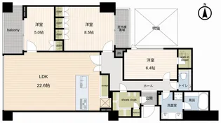 ブランズ自由が丘【1階】の間取り