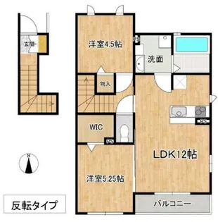 チリエージア B棟【1階】の間取り
