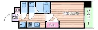 プレサンス江坂クォーレ【9階】の間取り