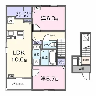 パーシモンIII【2階】の間取り