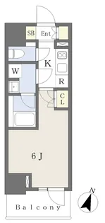 Reve City Sendagaya【4階】の間取り