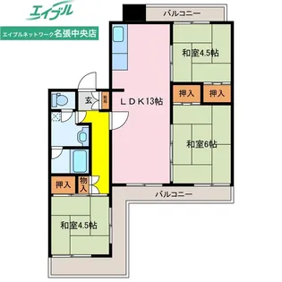 グランドヒルズ桔梗が丘11号棟【3階】の間取り
