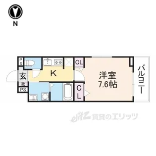 ハルズHINODE【2階】の間取り