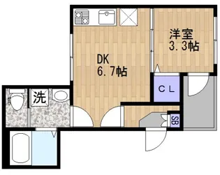 Regalia京橋【2階】の間取り