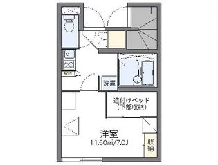 レオパレス松原【1階】の間取り