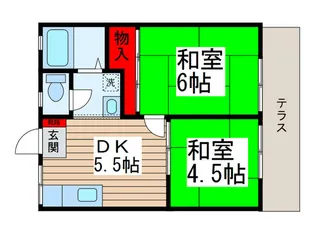 グリーンヒル21【1階】の間取り