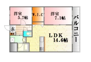 アメニティ御薗宇参番館【2階】の間取り