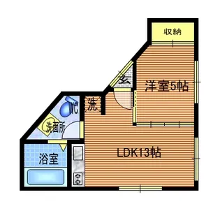 三鷹さくら通り044ビル【2階】の間取り