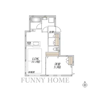 LIGHTHOUSE【1階】の間取り