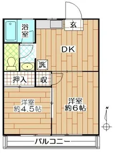 花園グリーンハイツ【1階】の間取り