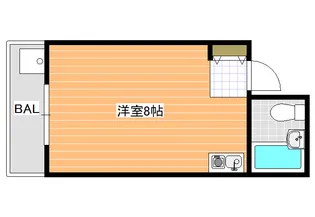 喜志マンション【3階】の間取り