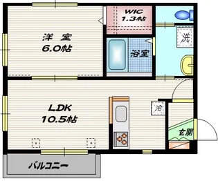 フローラル コート【2階】の間取り