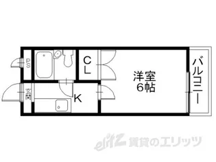 リバティー佐和山【2階】の間取り