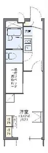 レオパレス畑中III【1階】の間取り