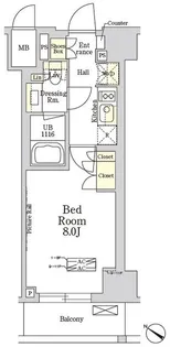 THE CLASS MINAMIAZABU【4階】の間取り