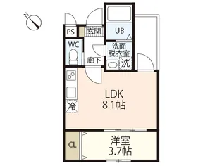 MOVE西原EAST【2階】の間取り