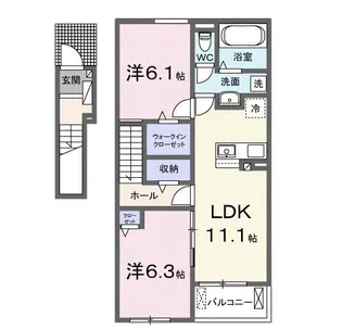 ココ ファミリア I【2階】の間取り